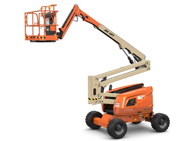Rental store for boom lift 45 foot articulted in Snohomish County