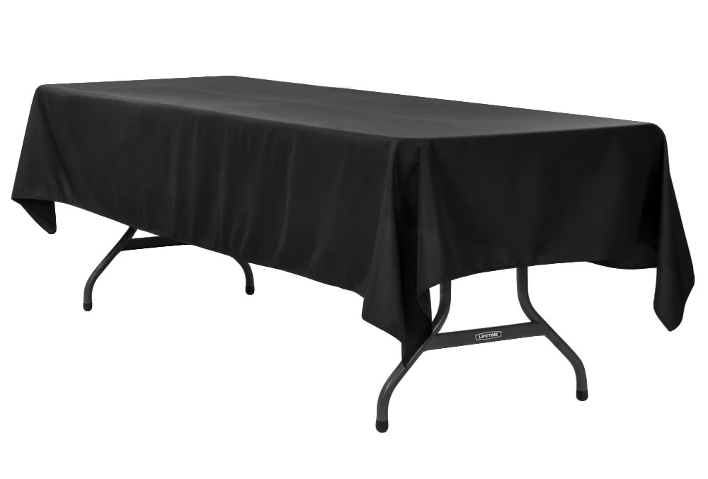 Rental store for table cloth black 60 inch x 120 inch in Snohomish County
