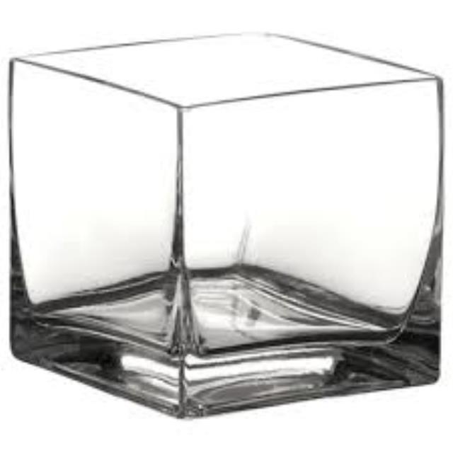 Rental store for glass cube vase 5x5x5 in Snohomish County