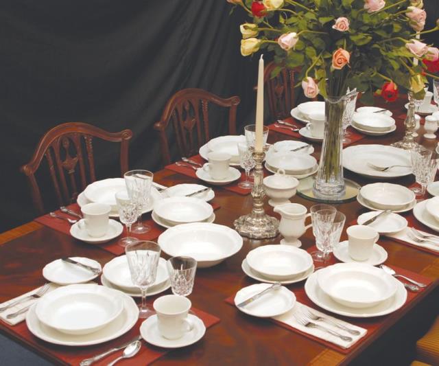 Rent china and flatware
